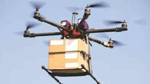 Delivering Goods through drones India