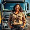 Indian woman Truck Driver