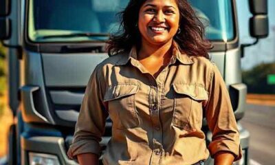 Indian woman Truck Driver