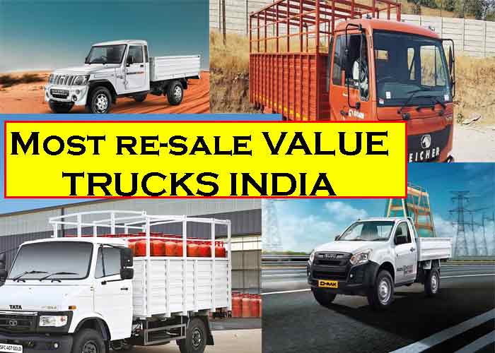most resale truck models in India